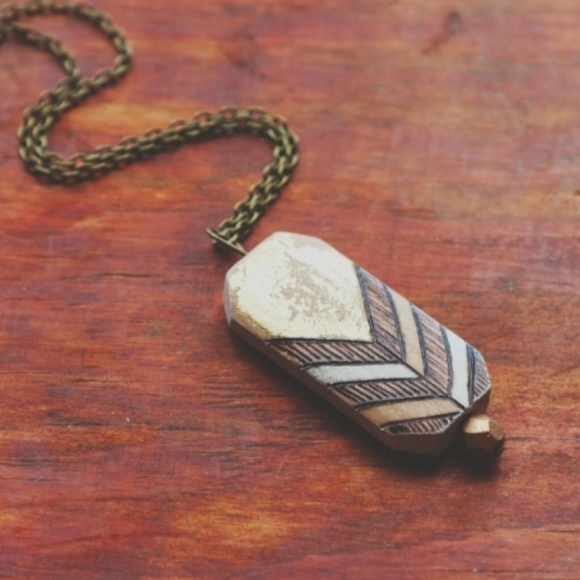 Stay Gold ~ a handmade tribal/boho necklace. - Picture 2 of 5